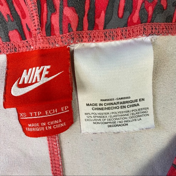 Nike Pink/Gray Compression Tights Size XSmall - Picture 3 of 7